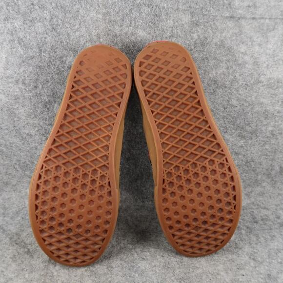 Vans Shoes Womens 7.5 Classic Slip On Plaid Canvas Casual Skate Green Red Flat - Picture 11 of 12